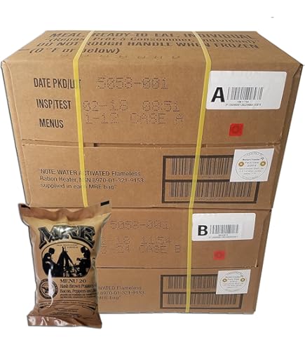 Amazon.com: MRE A-Menu Case, 2018 Inspection Date Military Meal