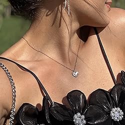 SmileBelle Moonstone Necklace Heart Necklaces for