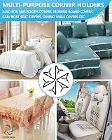 FIBOOMERANG Bed Sheet Clips - Fitted Sheet Straps with 6-Way Elastic Bands view 7