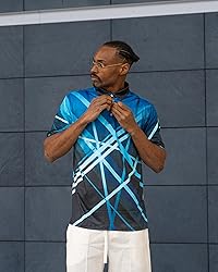 uideazone Mens Funny Golf Shirts Athletic Fit Polo