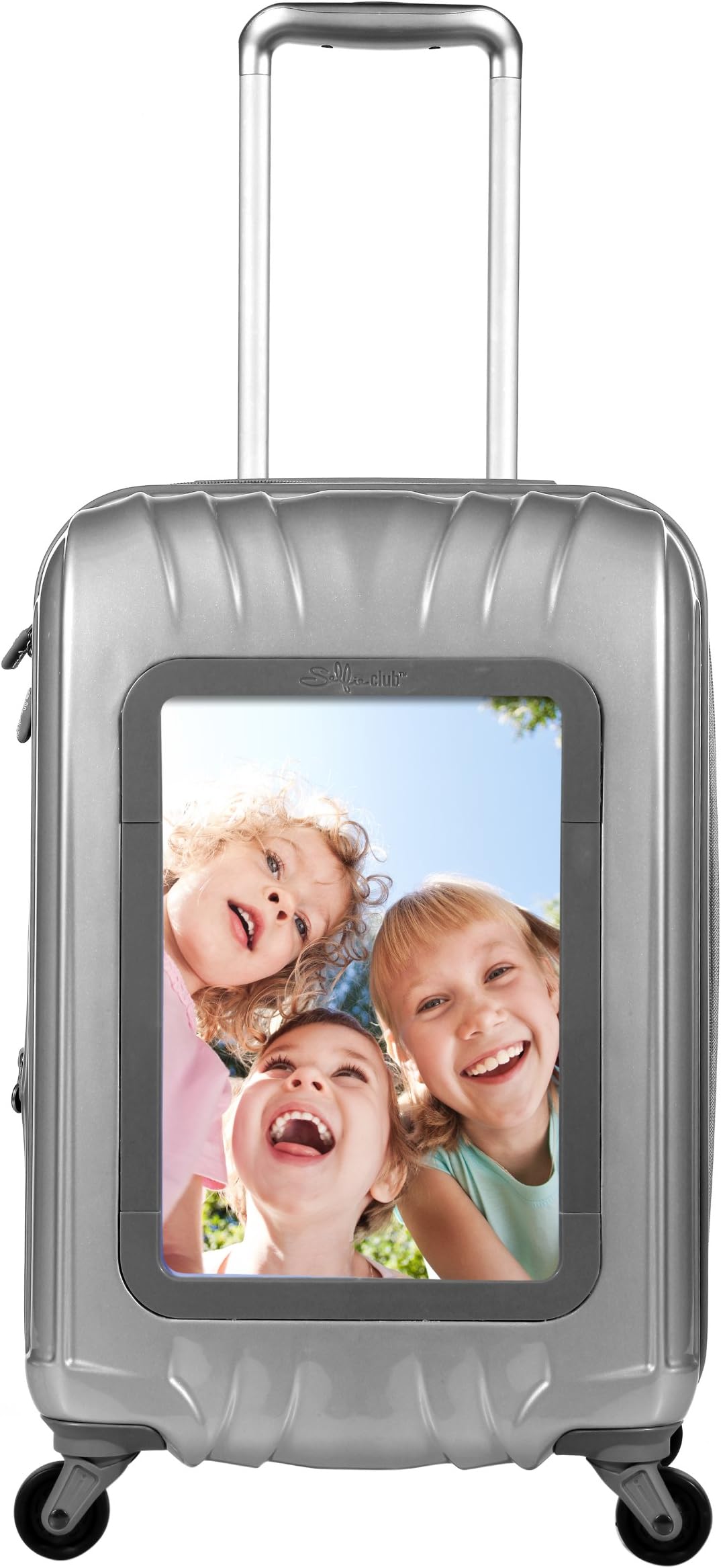 Travelers Club 20" Personalized Carry On W/360 Degree 4-Wheel System, Silver, One Size