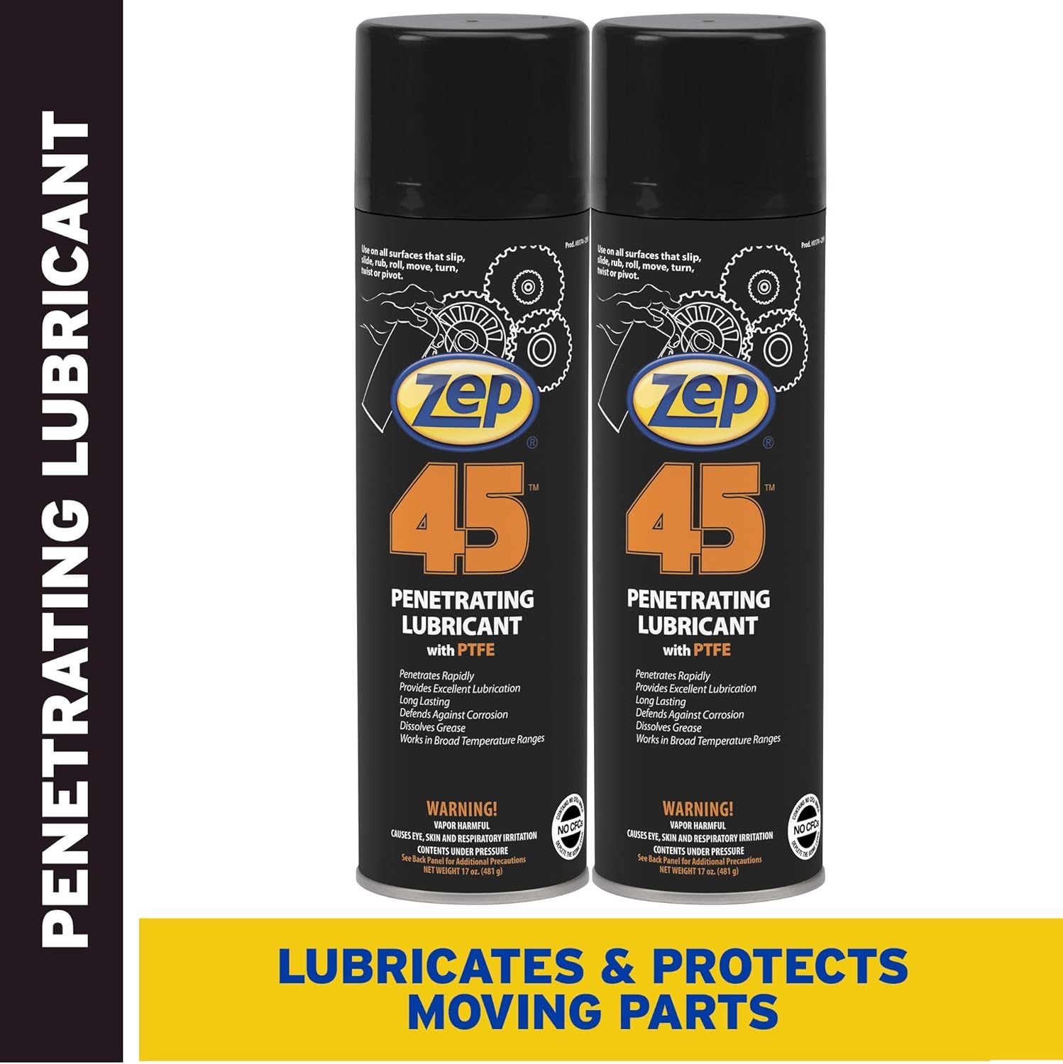 Zep 45 Penetrating Lubricant Aerosol 17401 (Pack of 2) - The Lubricant for Professionals