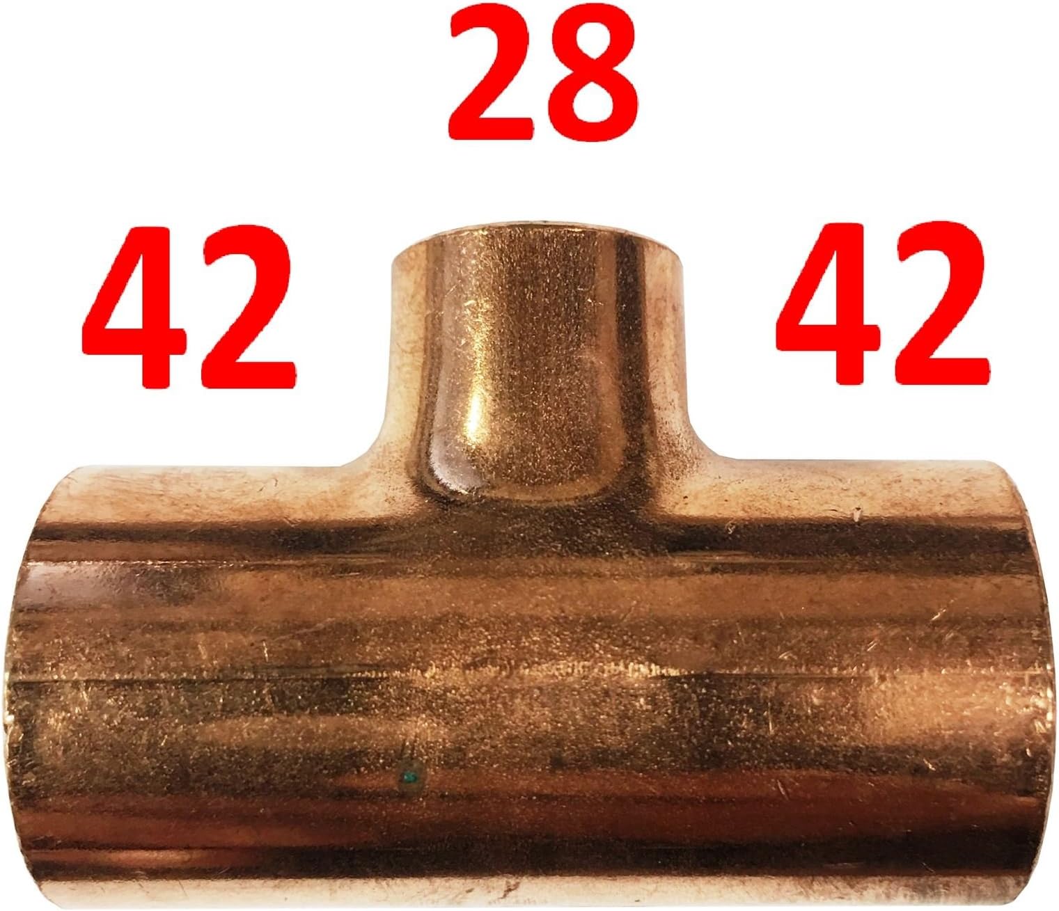 42mm x 42mm x 28mm Endfeed Reducing Tee