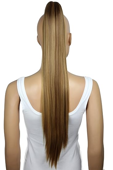 Amazon Com Prettyshop Hairpiece Ponytail Clip On Extension Long