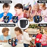 Lumsburry Build-on Brick Coffee Mug Black with Random Blocks view 8