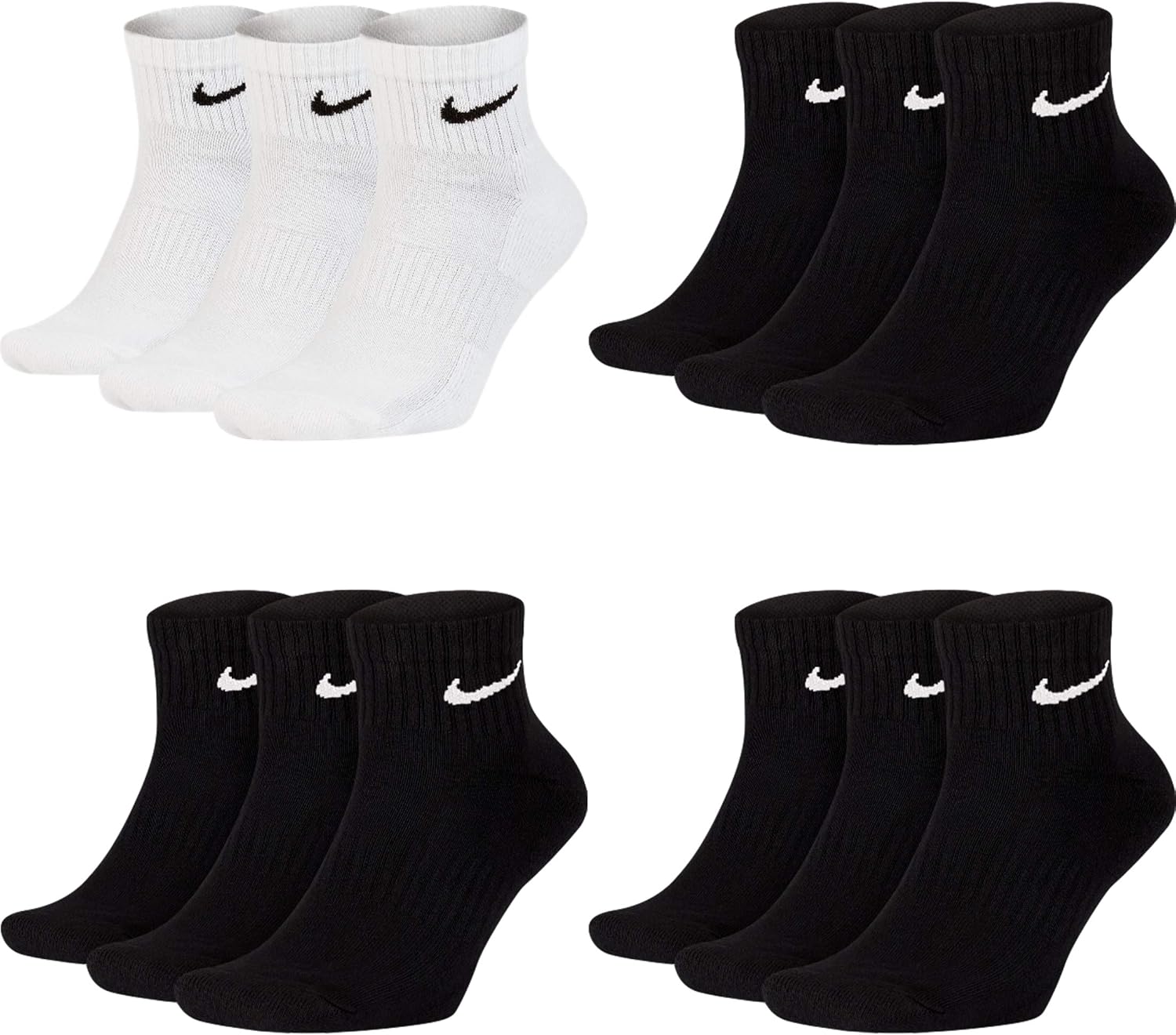nike short white socks