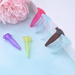210pcs 0.5ml Centrifuge Tubes Plastic Graduated