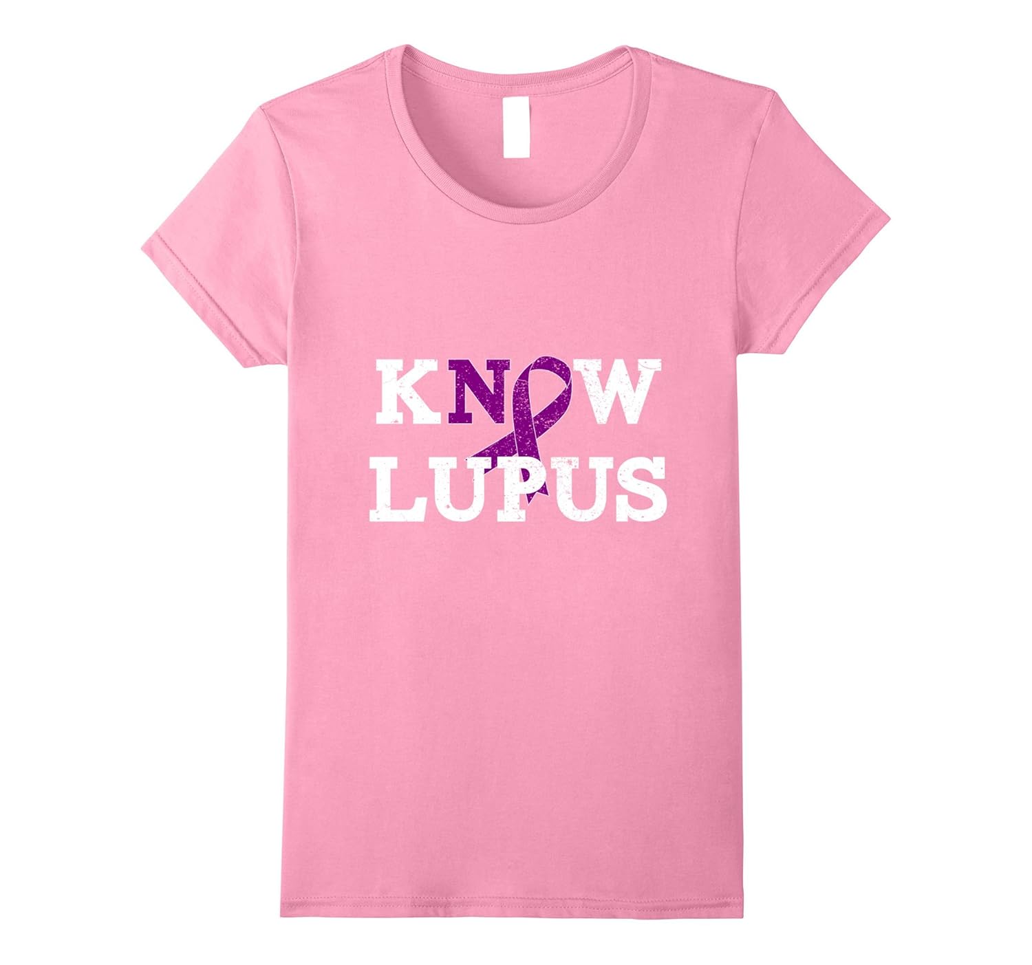 Know Lupus No Lupus Awareness Ribbon TShirt Distressed4LVS 4loveshirt
