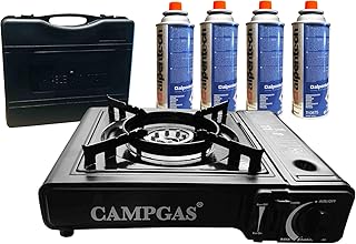Gaskocher + Koffer + 4 Gaskartuschen
