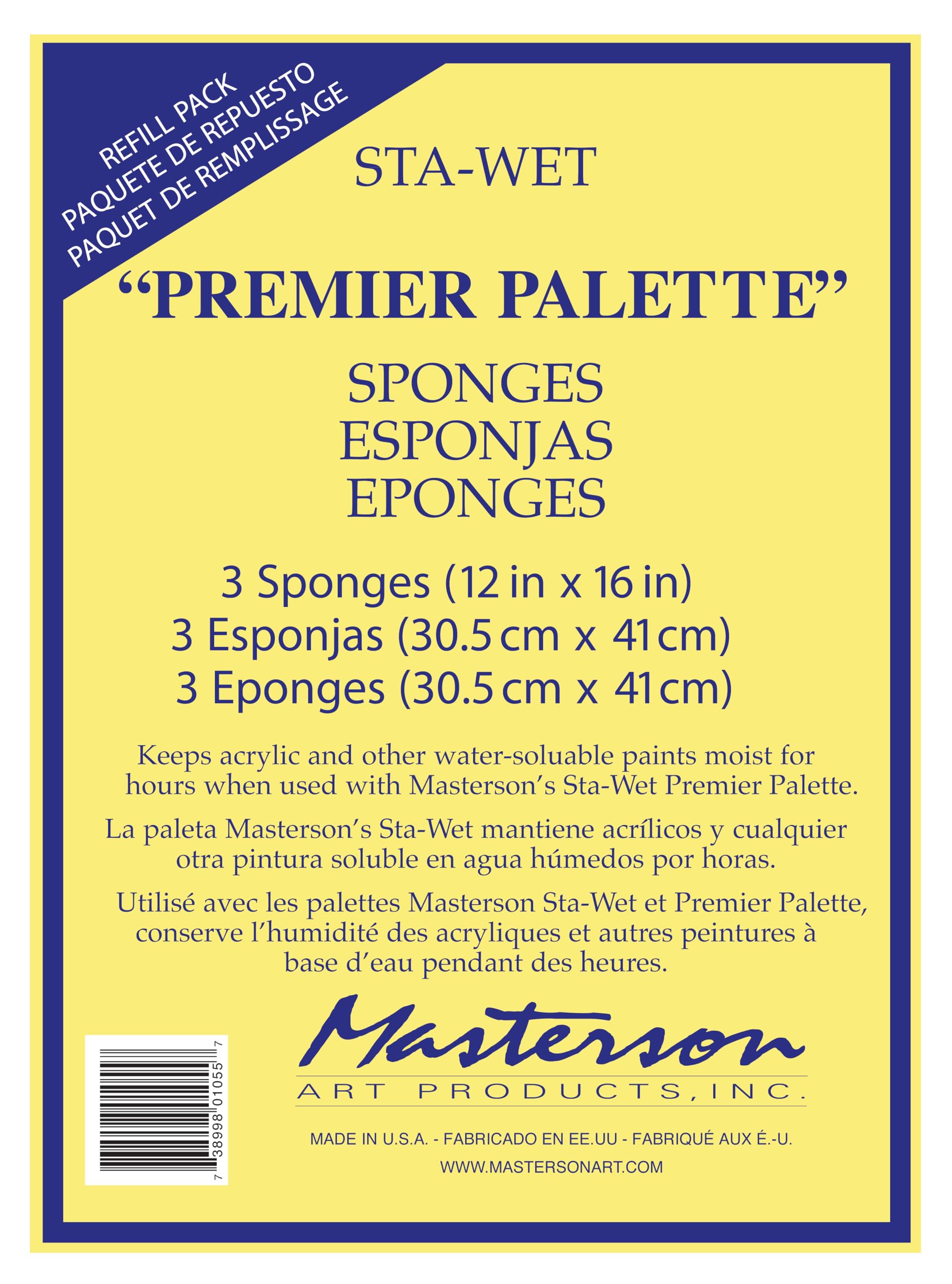 Photo 1 of Masterson Sta-Wet Premier Sponge Refill 3 Pack