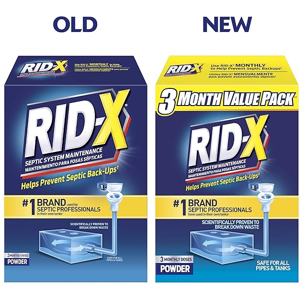 RID-X SEPTIC TREATMENT 3 MONTH SUPPLY POWDER, 29.4 OUNCE