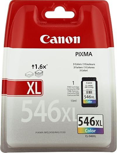 Canon CL-546XL Multicolor Ink Cartridges 8288B004 11ml ChromaLife100+