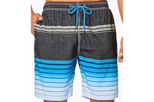 SIX ISLANDS Quick-Dry Swim Trunks - Comfortable Mens Boardshorts, 9" Inseam, Variety of Tropical & Classic Designs