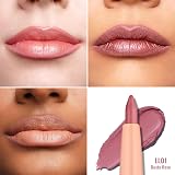 Oulac Matte Pink Lipliner Pencil Waterproof LL01 Dusty Rose Retractable view 4