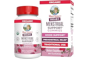MARYRUTH ORGANICS Organic Menstrual Support Gummies by MaryRuth's | for The Relief of Common Symptoms of Premenstrual Syndrome | PMS Support | Premenstrual Mood Support | USDA Organic | Non-GMO | Vegan | 30 Servings