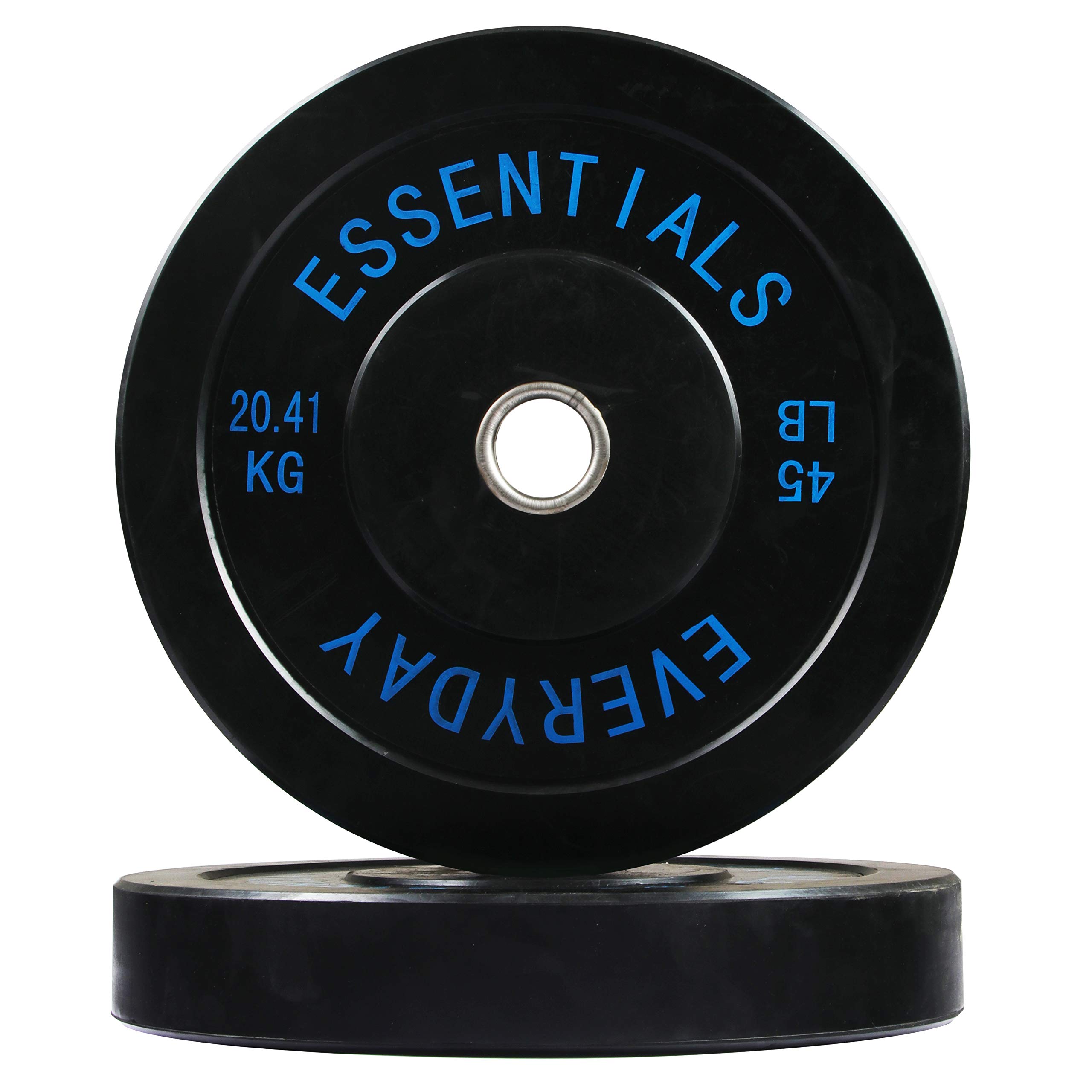 Photo 1 of ***Stock photo is a similar item*** BalanceFrom Everyday Essentials Color Coded Olympic Bumper Plate Weight Plate, 45 lbs, (pair)