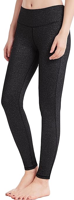 Oalka Women Power Flex Yoga Pants Workout Running Leggings - All Colors Heather XS