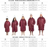 Osprey Changing Robe for Kids and Adults Maroon Waterproof Hooded view 4