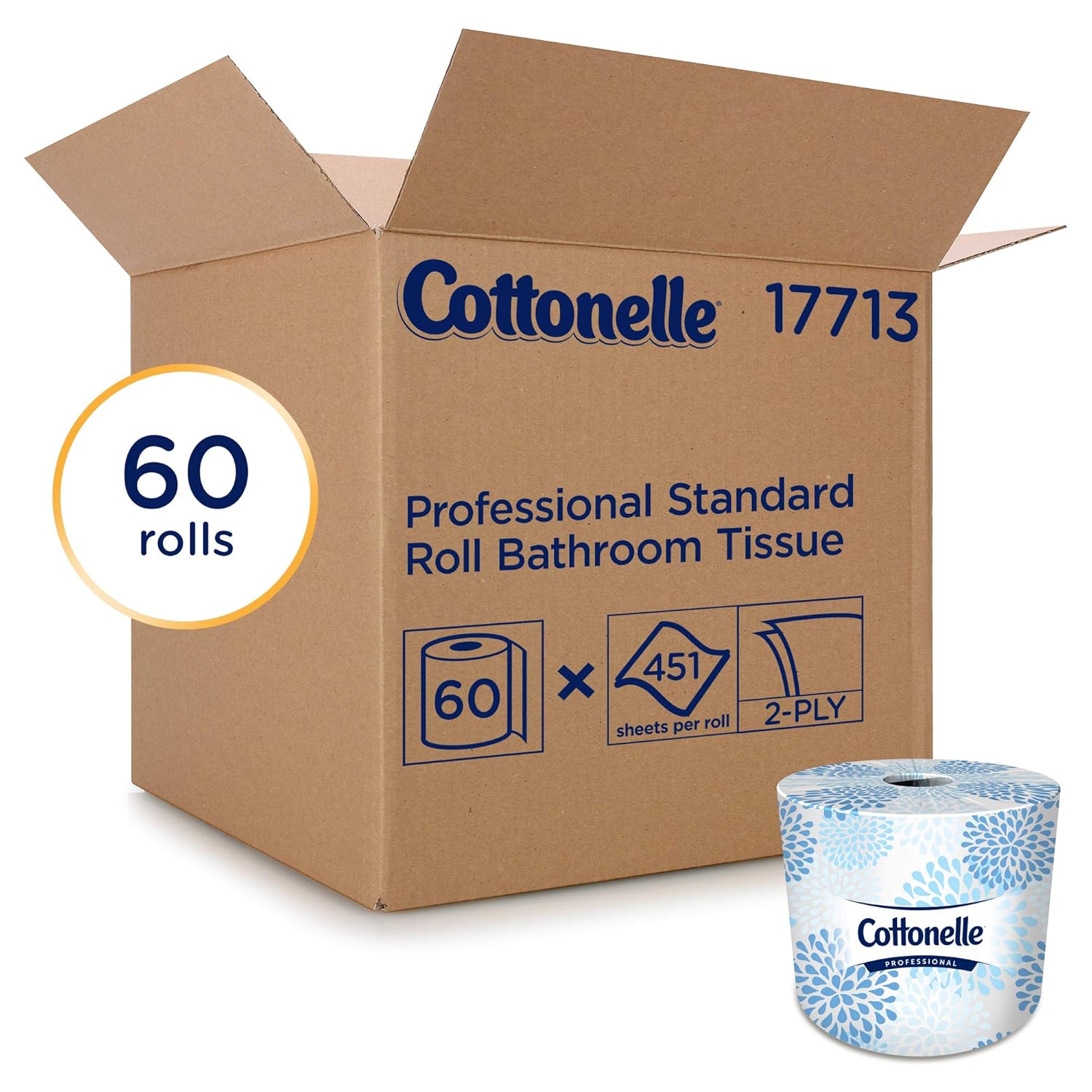 Cottonelle Bulk Toilet Paper (17713), Standard Toilet Paper Rolls, 2