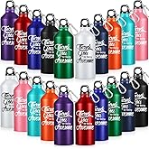 Tanlade 20 Pcs Employee Appreciation Gifts for Coworker Male Teacher 20oz Aluminum Water Bottle Bulk Thank You Being Awesome Leakproof Sport Water Tumbler with Twist Lid and Buckle(Multicolor)