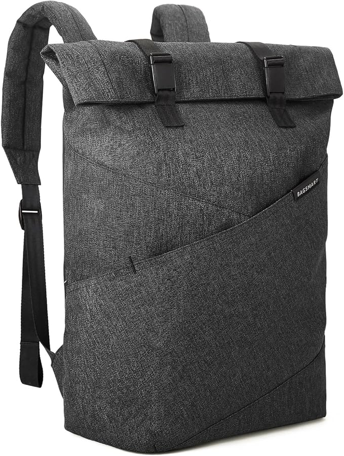 BAGSMART Laptop Backpack Travel Rolltop Backpack College