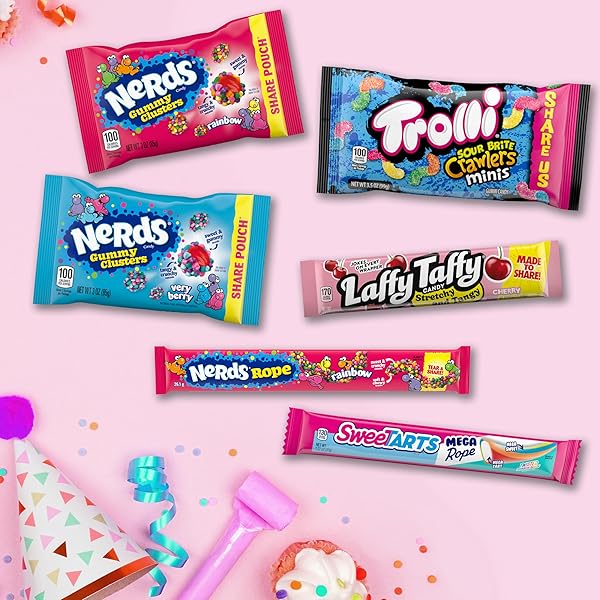 NERDS, SWEETARTS, TROLLI AND LAFFY TAFFY PARTY MIX CANDY