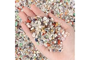 Orientrea Natural Gemstone Aquarium Gravel 4.4 Lb – Premium Aquarium Sand & Fish Tank Gravel | Decorative Fish Tank Rocks | Rocks for Fish Tank, Aquarium Decor & Fish Tank Decorations