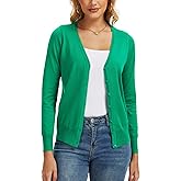 Spicy Sandia Womens Cardigan Sweaters Lightweight Button Up V Neck Dressy Casual Trendy Spring Sweater Jackets