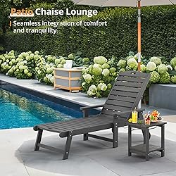 LUE BONA HDPS Chaise Lounge Chairs Set with