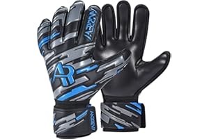Anrrew Soccer Goalie Gloves with fingersave and Double Wrist Protection.Goalkeeper Gloves Provide Extreme Strong Control and Grip.Soccer Gloves for Youth,Kids,Adult