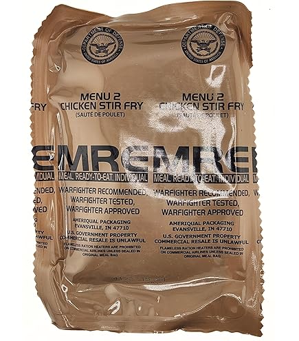 【2027年期限】米軍 MREレーション 4個セット Amazon.com: Genuine Military MRE - Menu 1 with 2027 Inspection