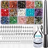 HONGTEYA 801 Pcs Crystal Jewellery Making Kit with Beads & Accessories