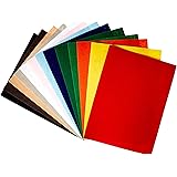 CPE 1368378 EZ Stiffened Felt, 9" x 12" Size, Assorted Color