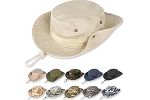 RUQIZHI Sun Hats for Men Women Bucket Hat UPF 50+ UV Protection Boonie Hat for Safari Fishing Hiking Garden Beach