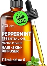 Gya Labs Peppermint Essential Oil 4 Fl Oz Pure for Diffuser Hair Skin