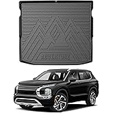 Mixsuper Liner Cargo Liner for Mitsubishi Outlander 2022-2024, Not for PHEV or Sport Models, Trunk Mat for Outlander Accessories Cargo Mat Rear Trunk Liner Black