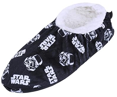 -:- Star Wars -:- Disney -:- Schwarze Pantoffeln Hausschuhe