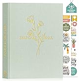 Lanpn Self Care Journal for Women, Self Love Guided Journals with Prompts, Daily Reflection Wellness & Gratitude Planner, 5 Minute Mental Health Notebook, Mindfulness Mood Log, 240 Pages, Sage Green