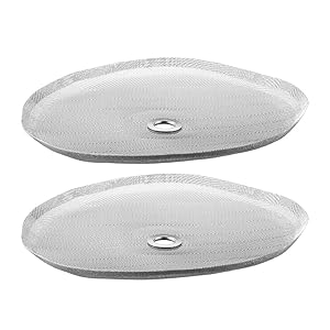 4.6" French Coffee Press Replacement Filter Screen - 2 Pcs Universal 12-Cup (1500ml,51 oz) 304 Stainless Steel Mesh for Bodum French Press Coffee Makers