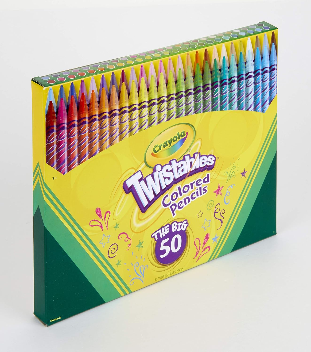 Crayola Twistables Colored Pencil Set, Art Supplies, Gift for Kids, 50 Count: Toys & Games