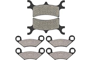 AHL Front and Rear Brake Pads for Polaris 500 Sportsman HO/EFI 2003-2008 500 Sportsman X2 2006-2008 600 Sportsman 4x4 2003-20