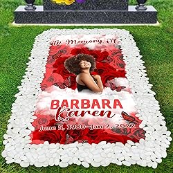 44memory Custom Memorial Grave Blanket Photo