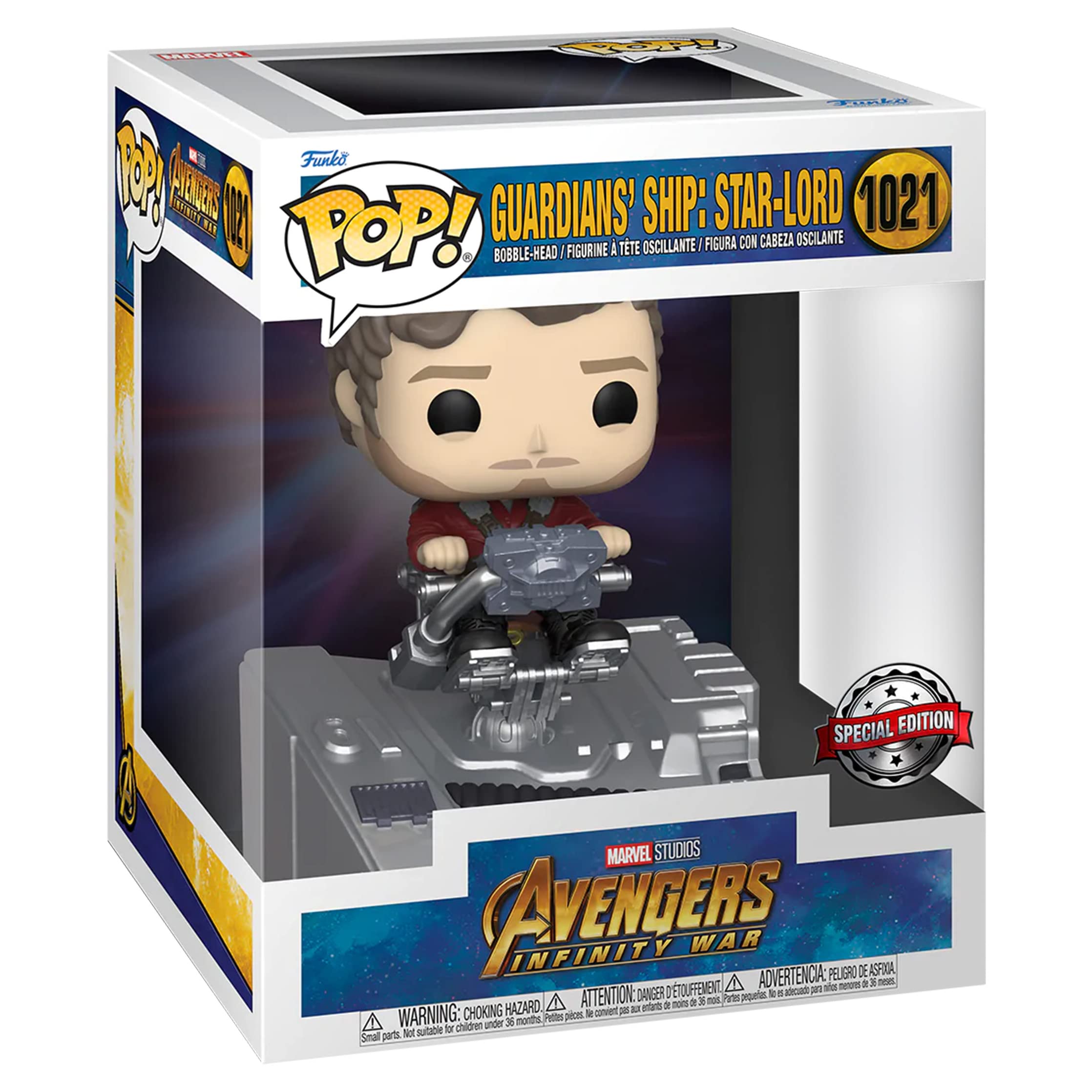Funko Pop! Deluxe: Marvel Avengers Infinity War - Guardians' Ship: Star-Lord (Special Edition) #1021 Bobble-Head Vinyl Figure