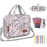 Deluxe Bible Cover Case with Gift Box – Crossbody Bible Bag with Bookmarks, Pens & Stickers, Perfect for Bible Lovers, Purple