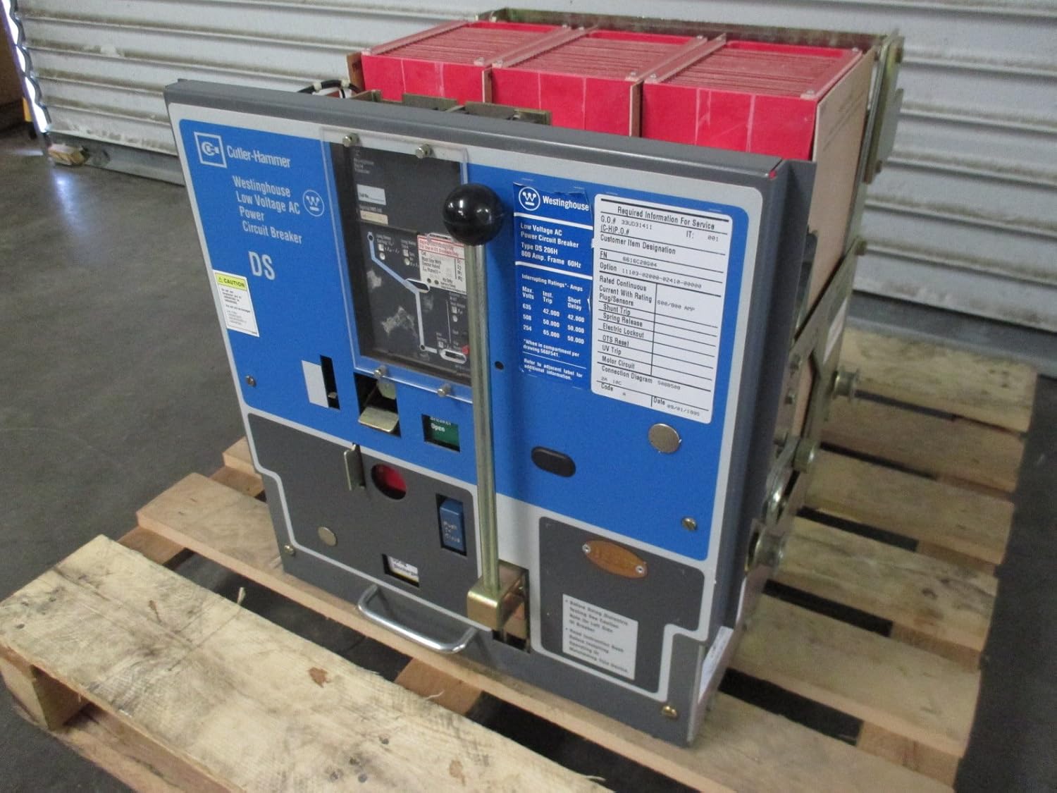 Cutler-Hammer DS-206H 800A w 600A RP LI Digitrip Breaker Westinghouse DS  206 H: Amazon.com: Industrial & Scientific