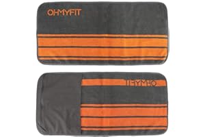 OHMY FIT Smart Fitness Towel with Zippered Pocket - Gym Towel for Men & Women - Multifunctional Exercise Towel - Quick Dry Sw