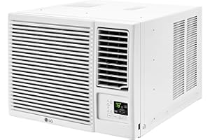 LG 23,000 BTU 230V Window-Mounted Air Conditioner with 9,200/11,200 BTU Supplemental Heat Function