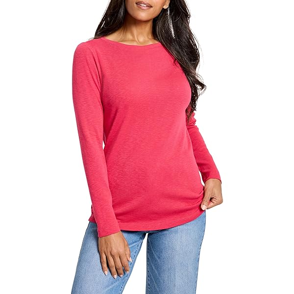 NIC+Zoe 3/4 Sleeve Boat TEE, Bright Aquifer, XS at Amazon Women's