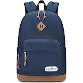 abshoo Classic Mens Backpack for School College Bookbag Middle High School Boys Bakcpacks for Teen Casual Daypack (Navy)