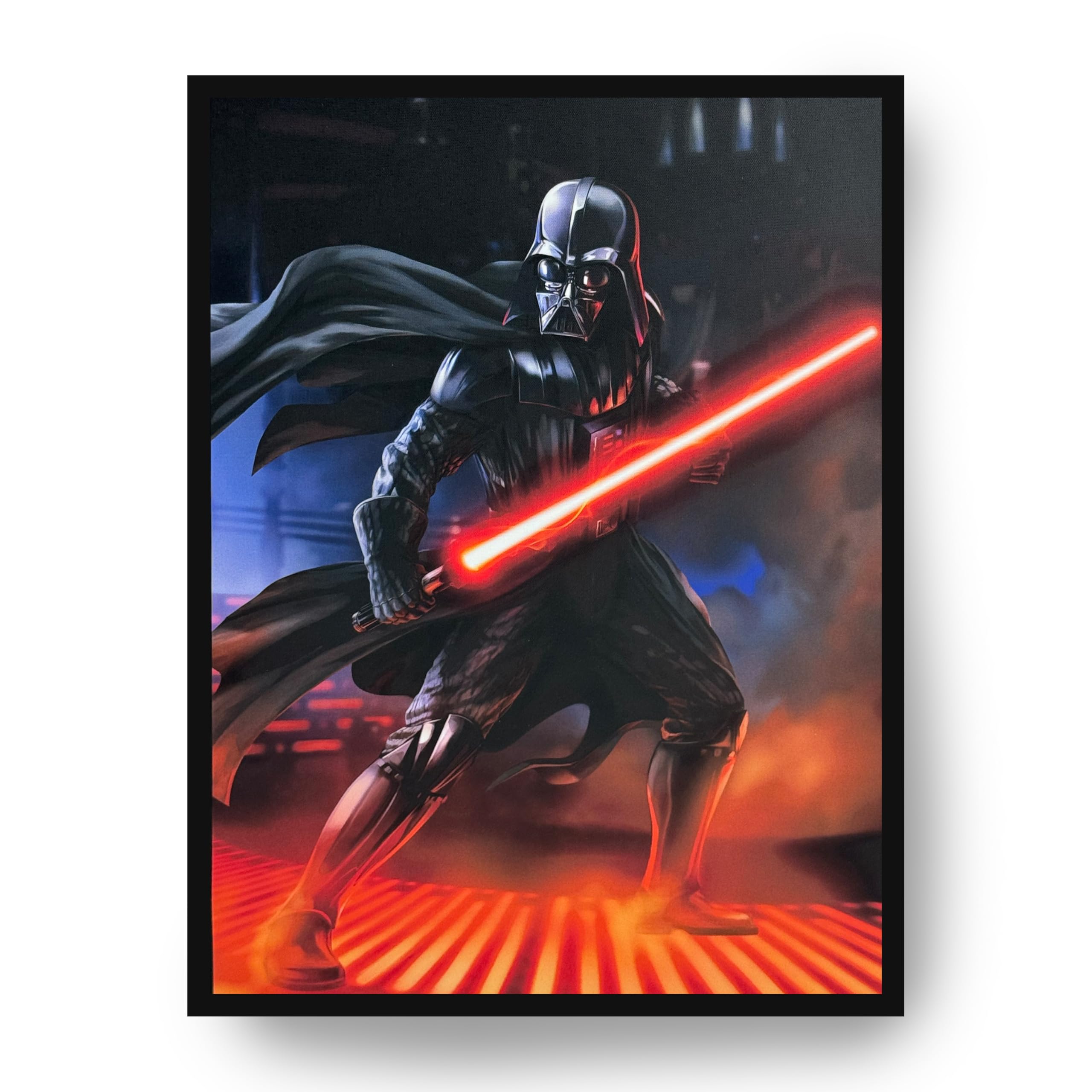 Menkind Star Wars Darth Vader LED Light Up Canvas 30 cm x 40 cm Poster Box Wall Art